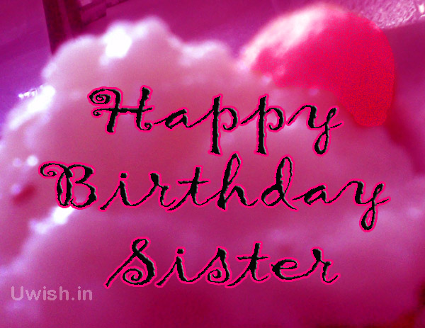 Happy Birthday sister with cherry cakes  Happy birthday to sister e greeting cards and wishes.