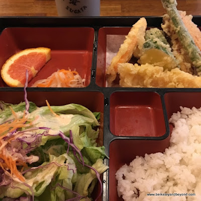 bento box teriyaki tempura at Sugata Japanese Restaurant in Albany, California