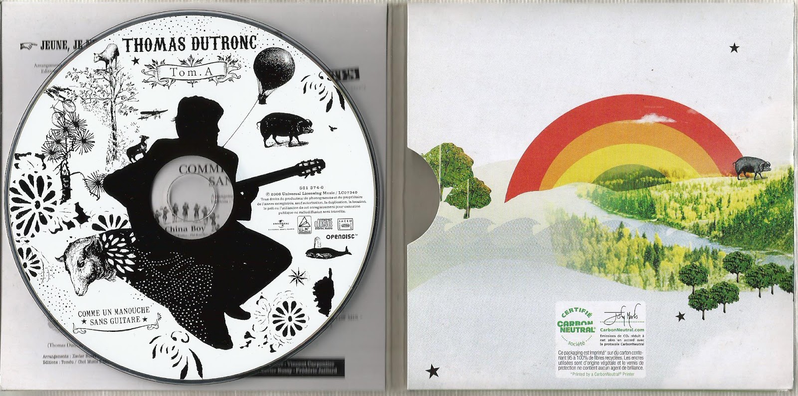 Thomas Dutronc Comme Un Manouche Sans Guitare CD-BOX-017: Thomas Dutronc