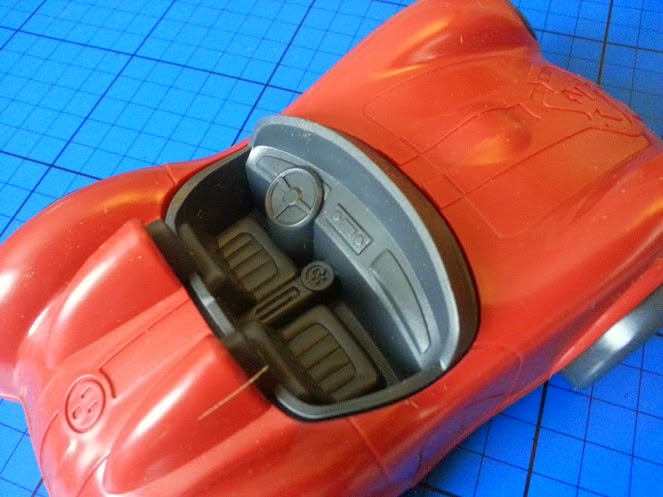 Moulded detail inside Green Toys recycled eco-friendly Race Car