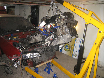 How to Pull remove the Nissan Skyline GTR RB26DETT Engine Motor