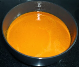 pour the paste in a pan