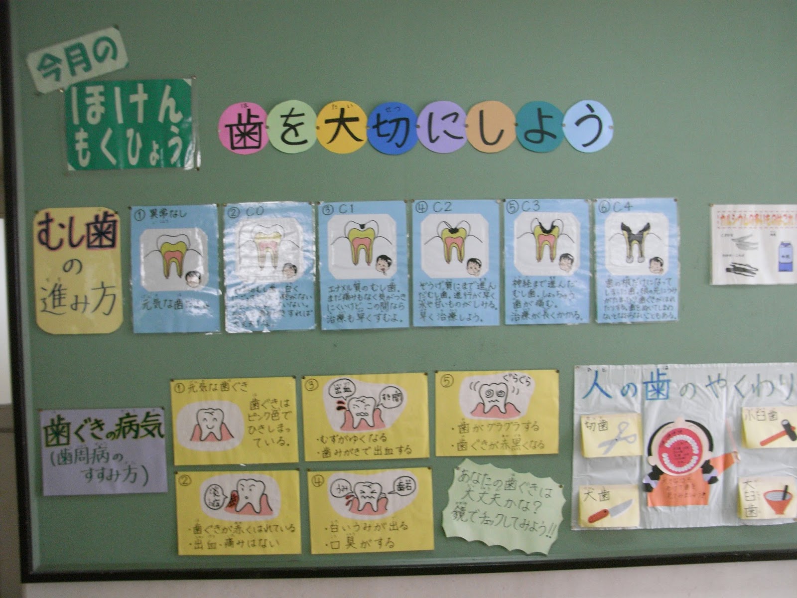 ようこそ国分寺八小: 6月1日 保健講話朝会「大切な歯」