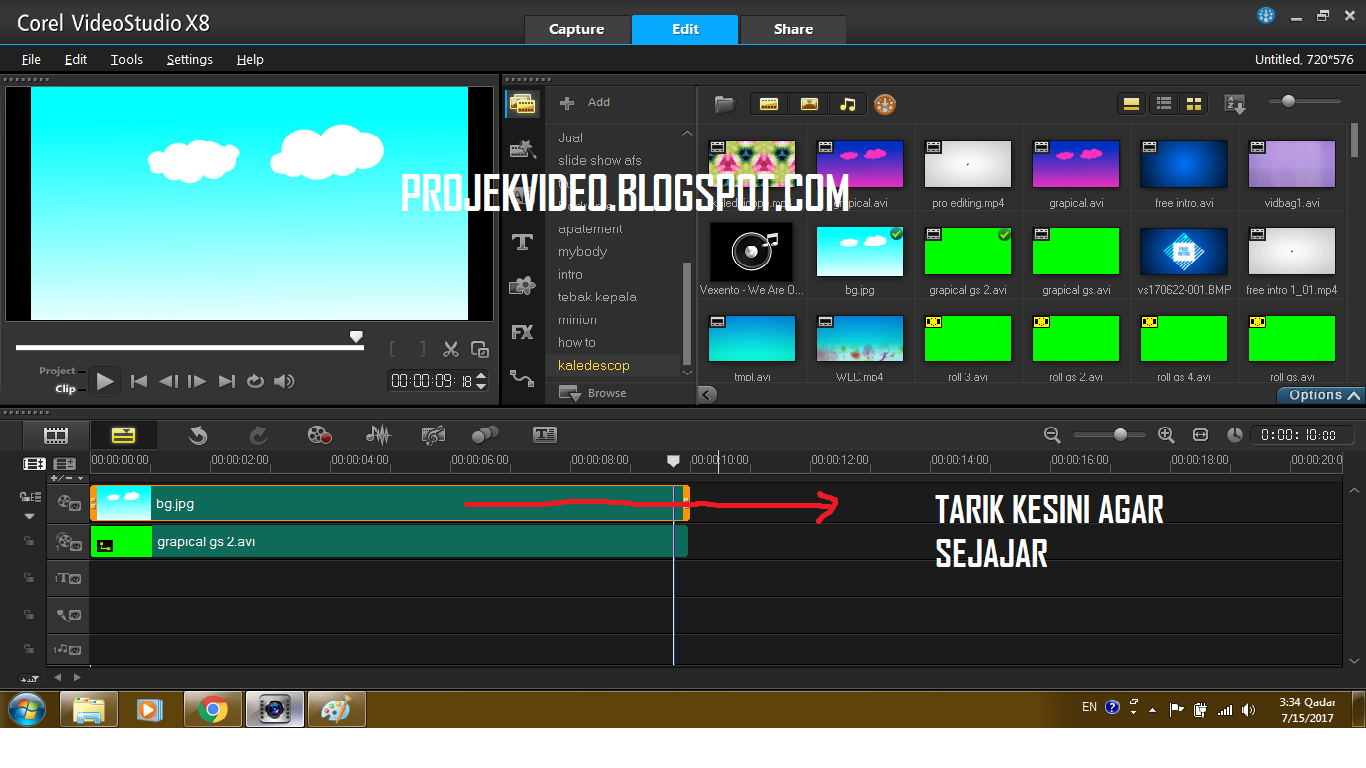 Cara Mudah Edit Video Green Screen Menggunakan Corel Video Studio - projek  video