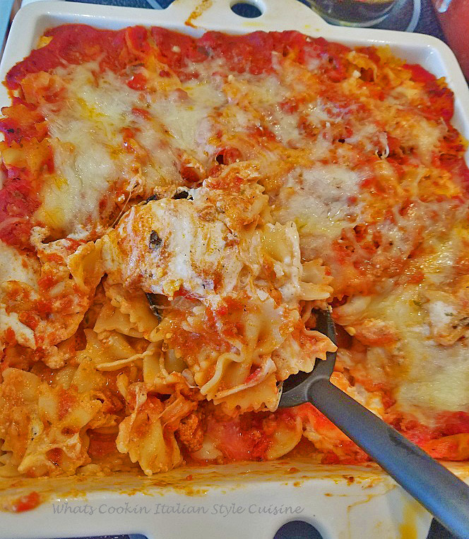 Bow Tie Mock Lasagna What's Cookin' Italian Style Cuisine