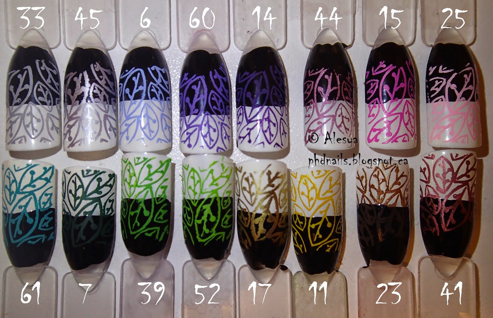 PhD nails Mundo de Unas stamping polish review.
