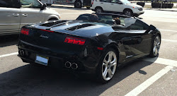 Black 2012 Lamborghini Gallardo Spyder downtown Miami