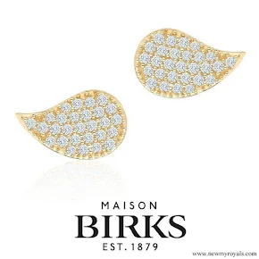 Meghan Markle Jewelry - Birks Petale Gold and Diamond Earrings