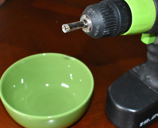 Ceramic drill bit- to make drain holes in a bowl