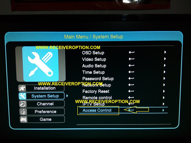 HOW TO DELETE REPLACE LIST IN ACCESS CONTROL HD RECEIVERS