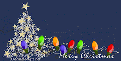 animated christmas merry gifs animation tree decoration decorations graphics cards happy hd banners lights lighting clipart banner holidays 3d fun
