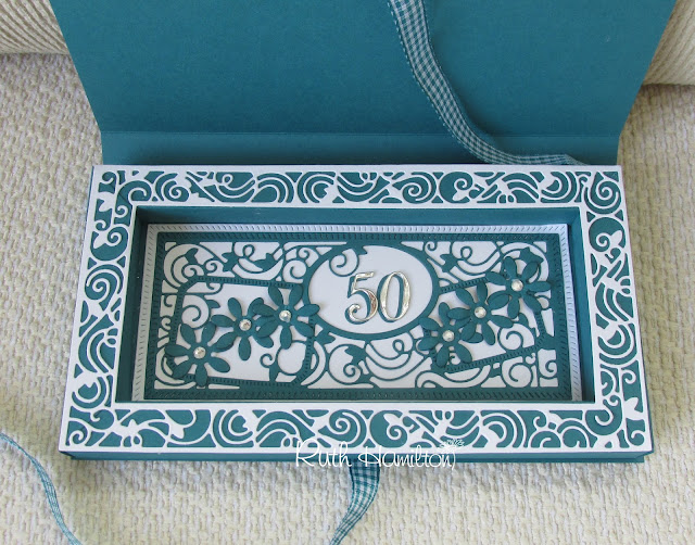 A Passion For Cards Happy Birthday Shadow box card Tonic Studios