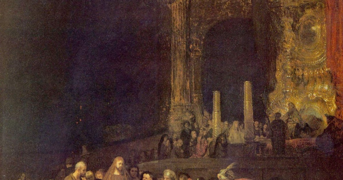 Die Blauen Blumen Cristo e l'adultera, Rembrandt. Die Blauen Blumen Cristo e l'adultera, Rembrandt.