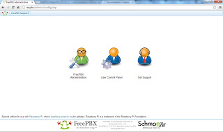 Intefaz web para FreePbx en la rasperri pi