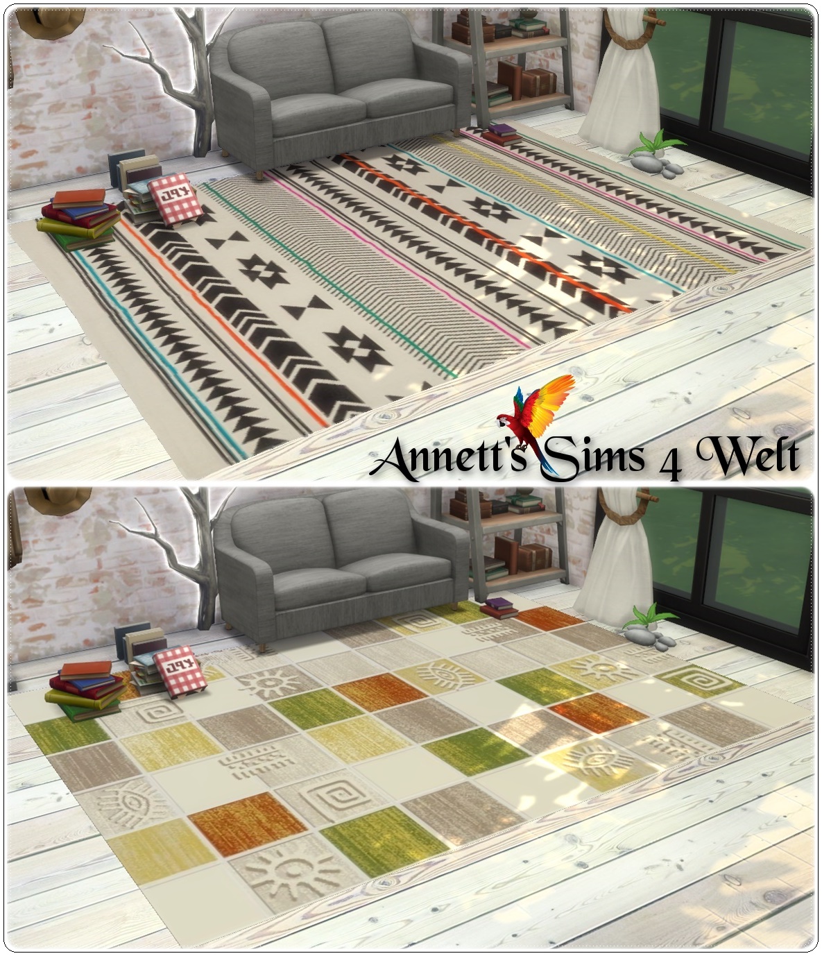 Sims 4 CC's The Best Collection Rugs "Misc." by