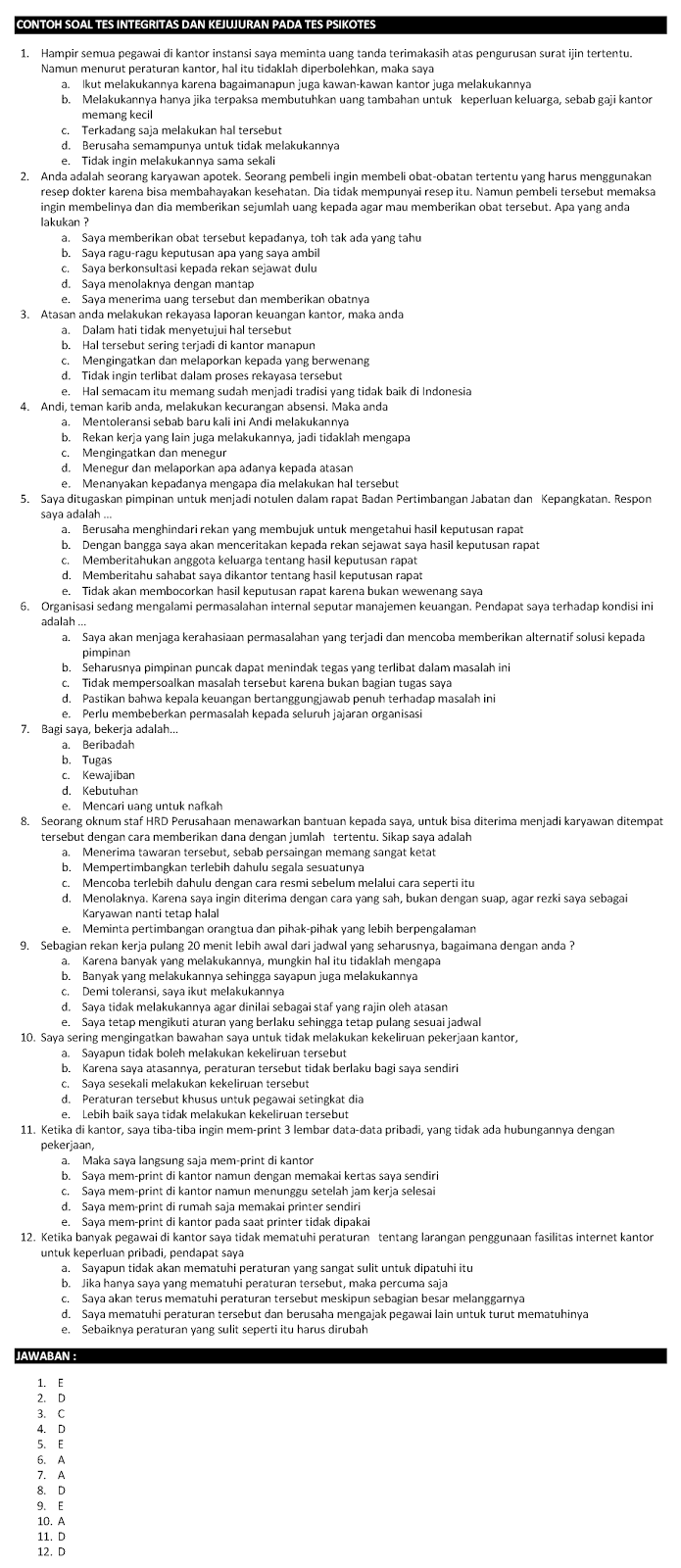 Contoh Soal Tes Wawancara Perangkat Desa Dan Kunci Jawaban Contoh Soal Tes Wawancara Perangkat Desa Dan Kunci Jawaban