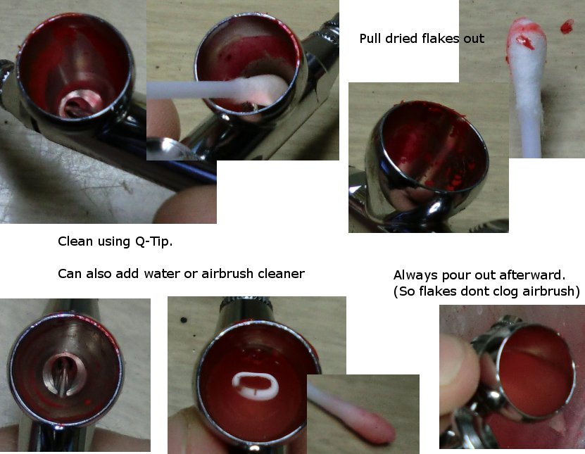 How to get more use time out of airbrush? Thinning, cleaning during use,  and still clogging. Please red captions. : r/airbrush