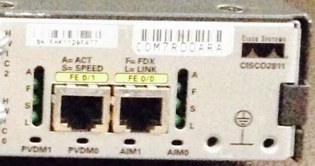 My Network Lab: Cisco ISR G2 Router Serial Number