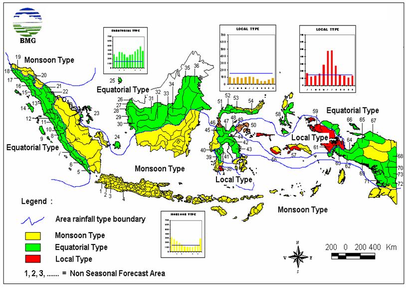 Peta Persebaran Curah Hujan Di Indonesia Dan Penjelasannya