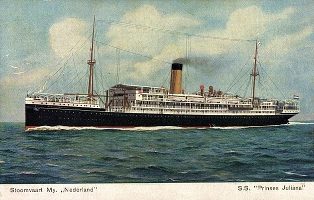 transpress nz: Dutch Steamship Prinses Juliana