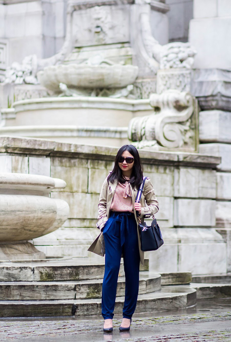 mid rise jersey sash pant