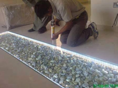 decorating your floor with this creative river stone idea design your baby room
