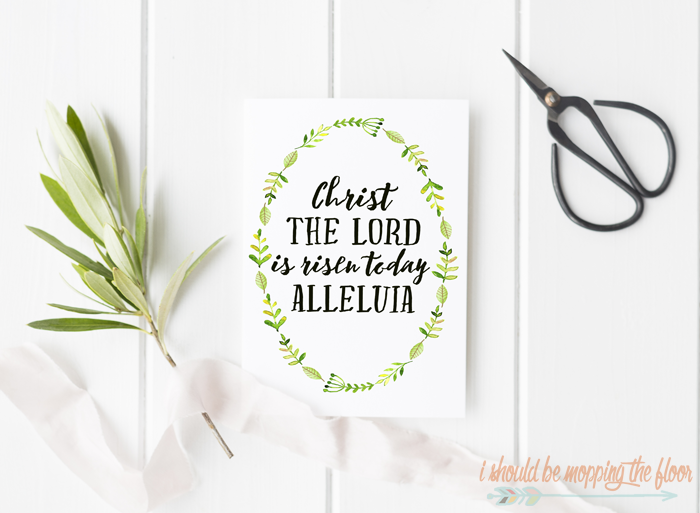 Free Printable Watercolor Easter Card And 8x10 Print I Should Be Mopping The Floor