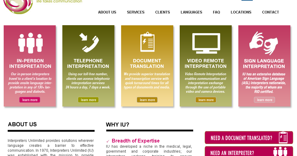 Interpreter languages. Interpreter languages