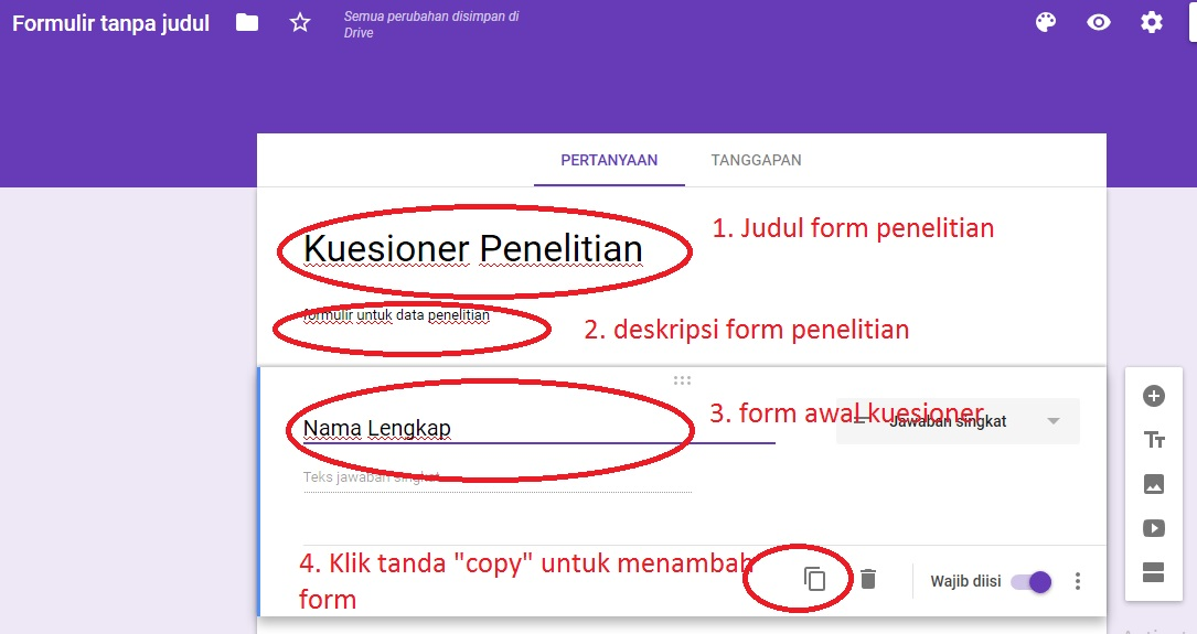Cara Membuat Kuesioner Online dengan Google Formulir ...