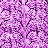 Parasol Stitch #Knitting Lace Pattern. Very fun and easy to memorize pattern.