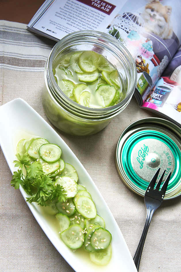 Say My Kitchen Wasabi and Vinegar Pickled Cucumbers 芥末酸黄瓜片