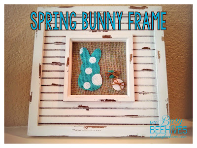 DIY Spring bunny frame
