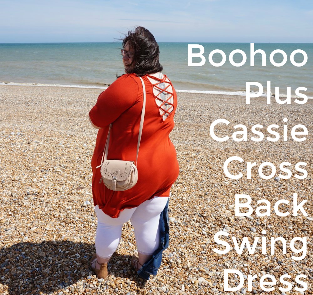 Boohoo-Plus-Cassie-Cross-Back-Swing-Dress-plus-size-rust-dress
