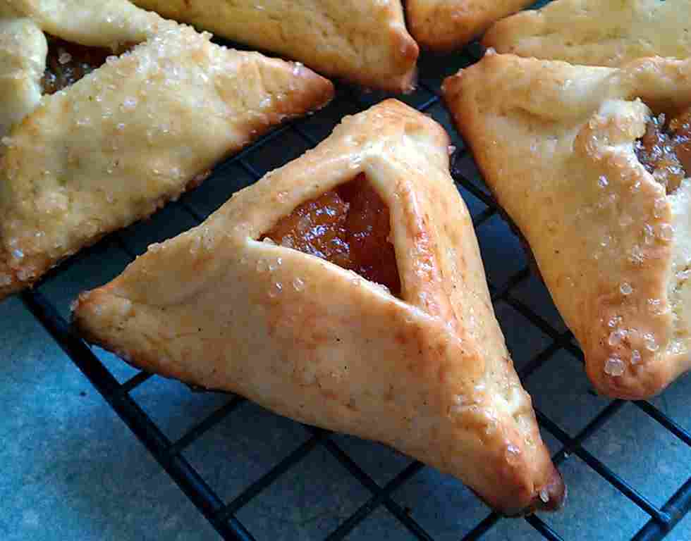 Kissing the Cook Hamantaschen Pastry with Apricot Filling