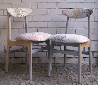krzesła stylizowane / lata 60-te /, autor: Iwona Wysocka