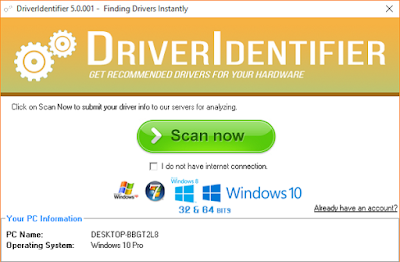 برنامج DriverIdentifier لتحديث تعريفات الكمبيوتر القديمة