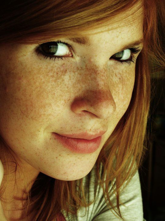 Freckle girl redhead