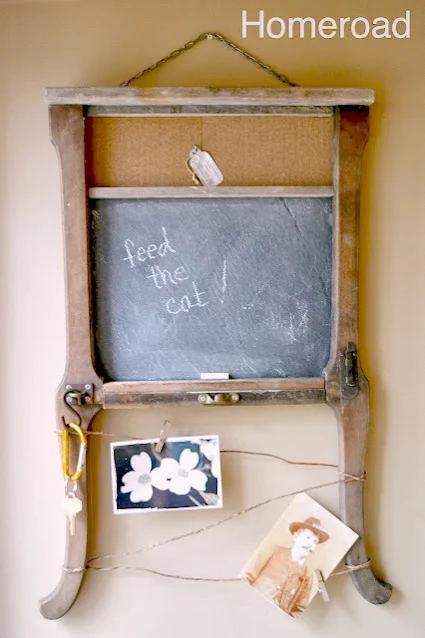 chair table leg chalkboard memo board