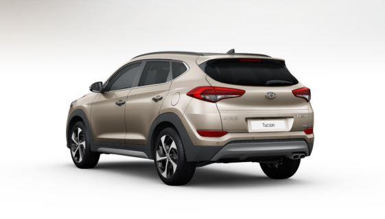 colori Nuova Hyundai Tucson 2016 Bianco Sabbia - White Sand dietro posteriore