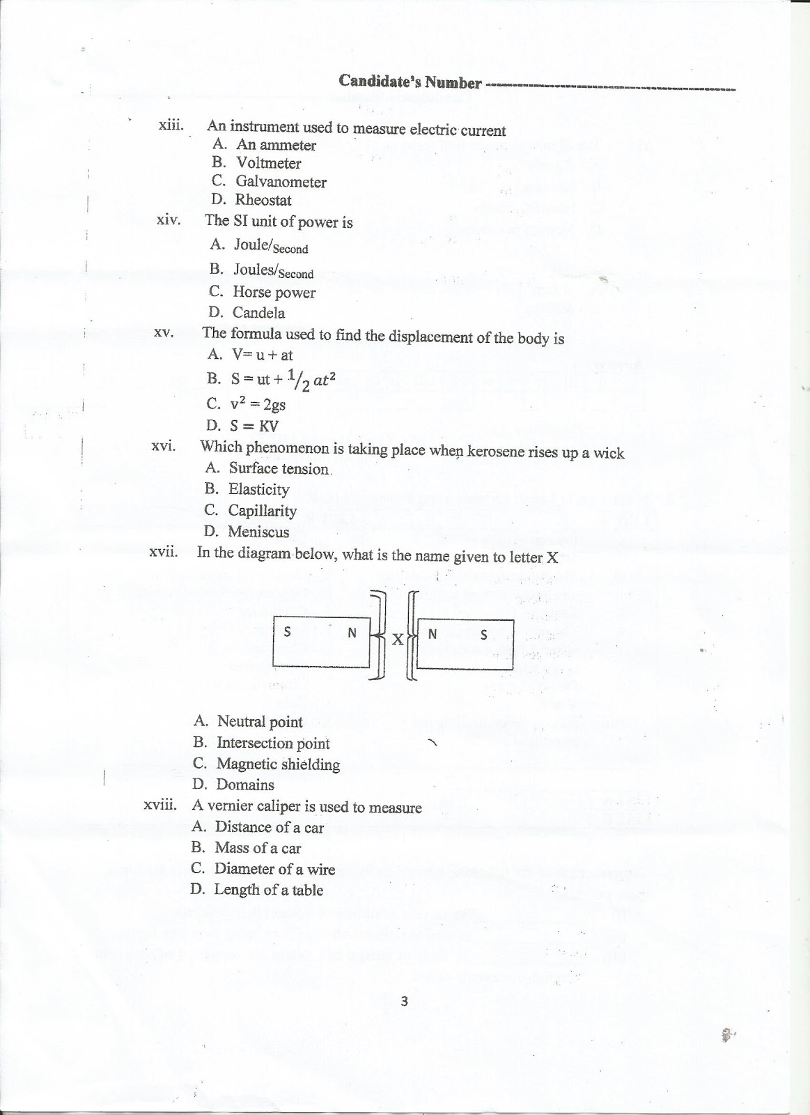 SCIENCE STUDIES BLOG PHYSICS FORM TWO MOCK EXAMINATION FRIDAY