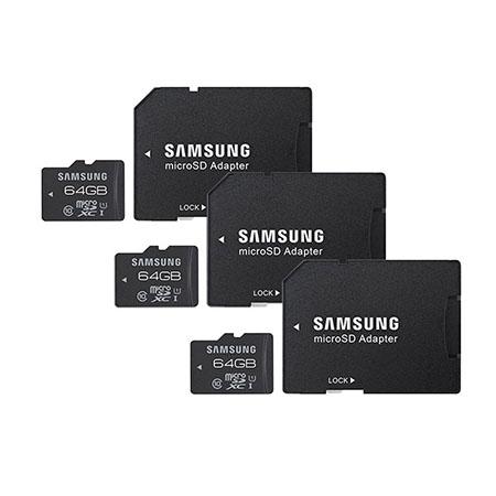 Samsung " 3 PACK " 64GB microSDXC Pro