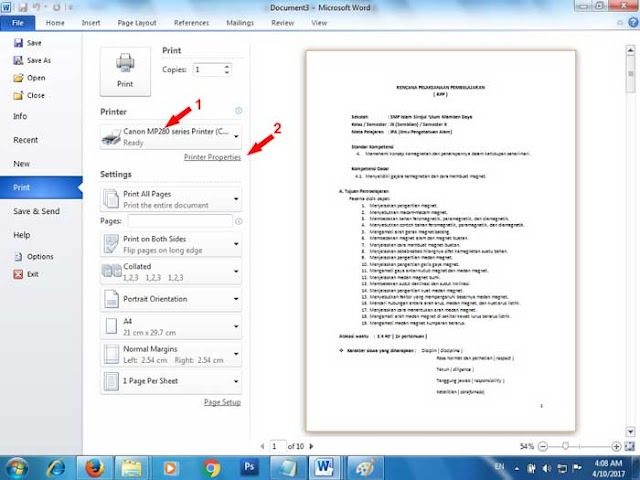 How to Print Two-Sided Documents in Microsoft Word 2010