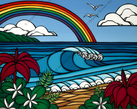 tropical hawaiian art