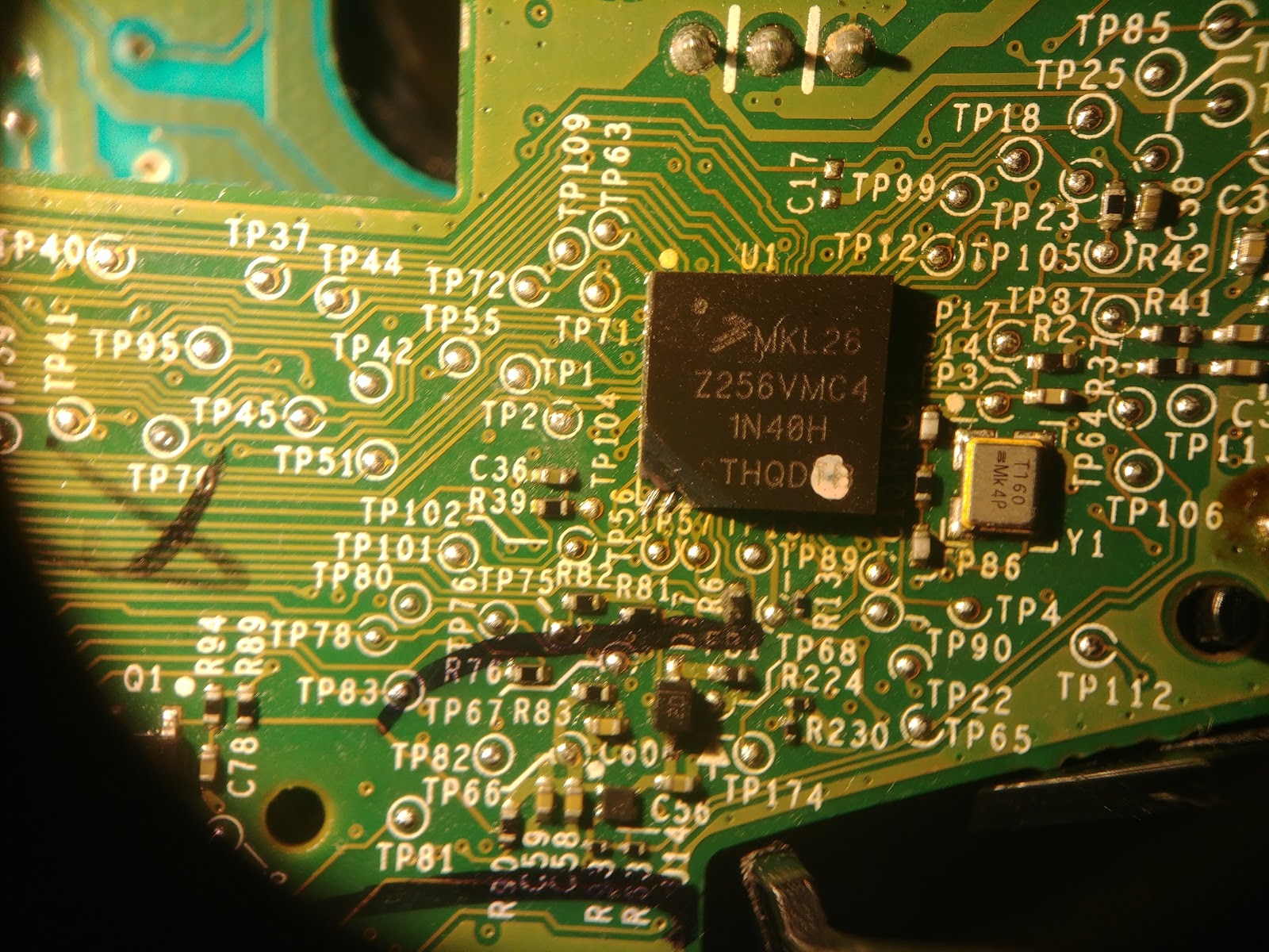 Fixing cracked solder balls under a BGA package