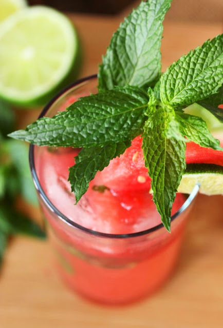 Watermelon Mojito - image of an easy watermelon cocktail