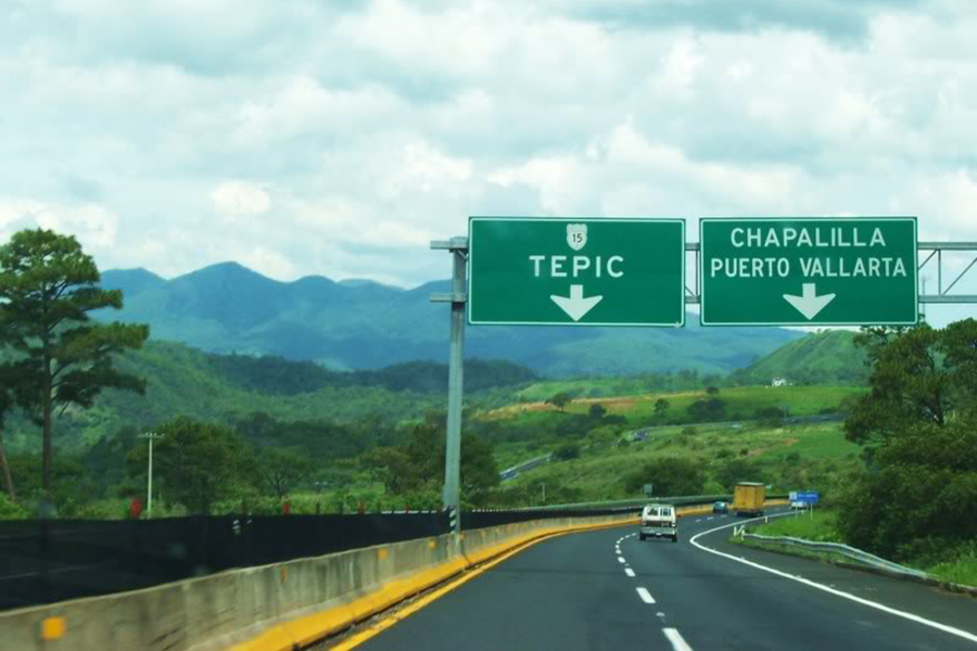 Guadalajara a Tepic por carretera kilometros y Cuota y precios