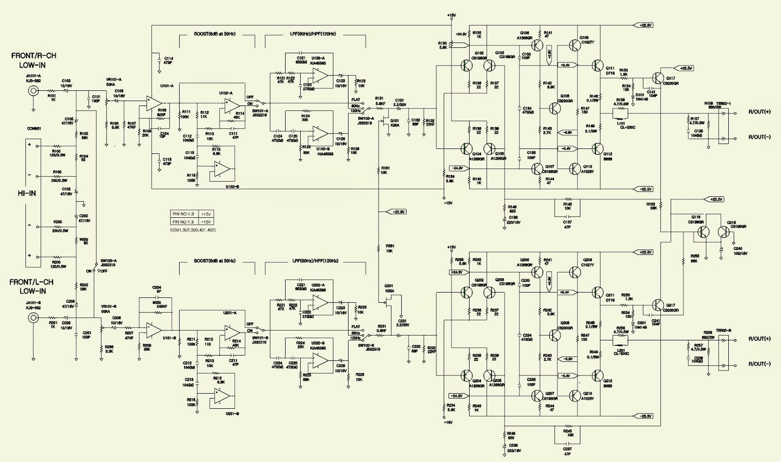 Electro help: JBL DA-3504 - WIRING DIAGRAM - Amplifier Schematic - CAR