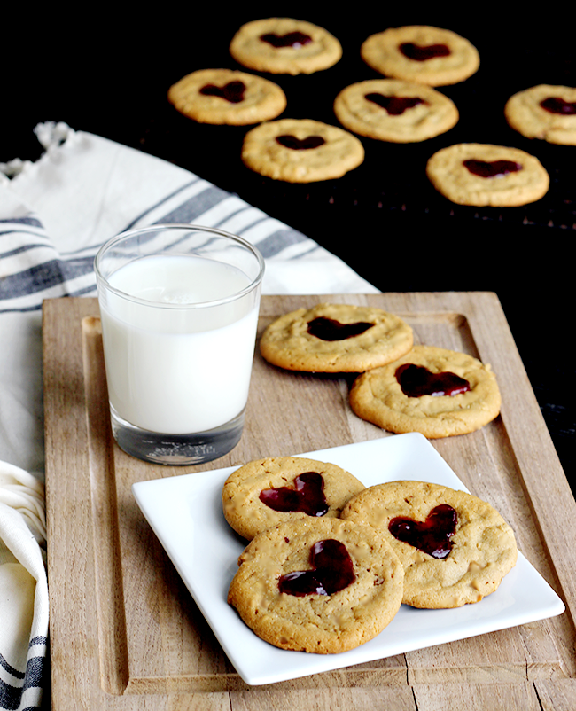 Bubby and Bean Living Creatively Peanut Butter and Jelly Valentine's Day Cookies