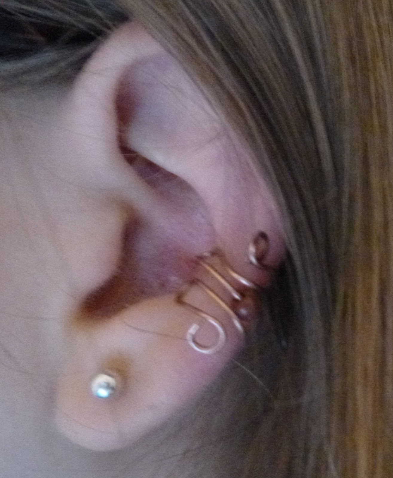 Crafts with Sapphire How to make Ear Cuffs method 1