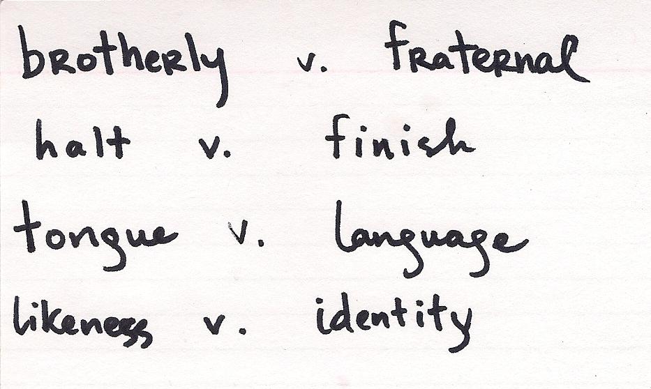 An Infinite Mind: Triviality IX: Romance vs. Germanic Words